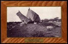 Postcard The Whale's Jaw, Dogtown Commons,Cape Ann, MA Ullman's Art Frame Series