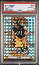 2022 PANINI MOSAIC MOSAIC #167 T.J. WATT PSA 10