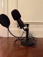 Multifunctional Desktop Microphone Stand, Adjustable Mic Stand Desk with Pop ...