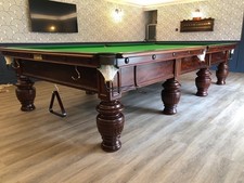Burroughes & Watts Full Size Antique Snooker Table Fully Restored