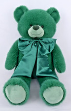 Green Teddy Bear Plush   Valentine  s Day Gift, Soft Cute Stuffed Animal ht. 15"
