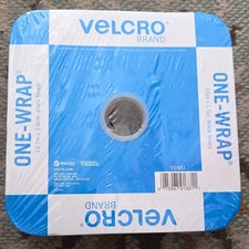 VELCRO Reusable Hook  Loop Tape Black 1.5in x 15yd ONE-WRAP