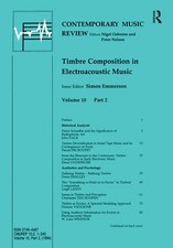 Timbre Composition in Electroacoustic Music
