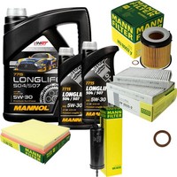 Mann Inspektionspaket 7L Mannol Longlife 504/507 5W-30 FüR BMW F10 535I F18 F11