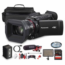Panasonic HC-X1200 UHD 4K HDMI Lightweight Compact Camcorder with 24x Zoom  Mic