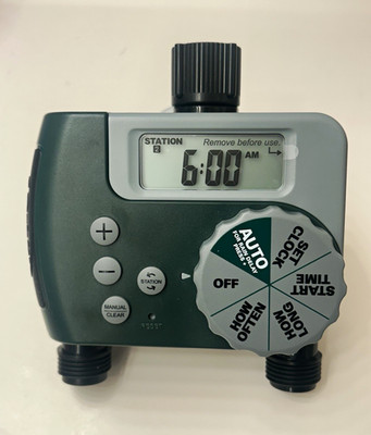 Orbit 58910 Digital 2-Outlet Hose Faucet Timer Programmable Watering New