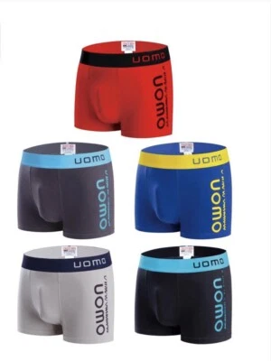 5er Pack Uomo Boxershorts Herren Baumwolle Retro Shorts Unterhosen Modell 2374