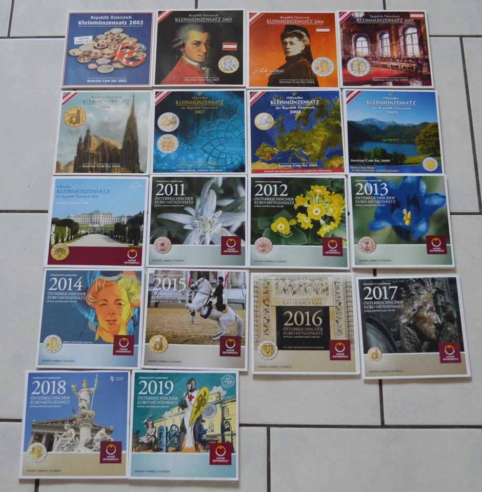 Österreich KMS , wählen Sie unter Jahrgang 2002 bis 2019 st , Blister *** - Bild 1 von 1