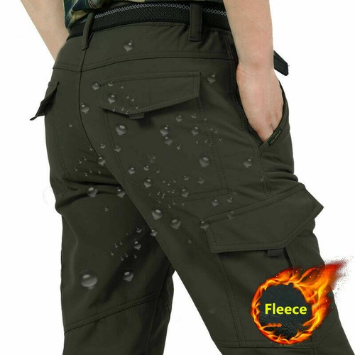 Pantaloni Uomo Multi-tasche Militari invernali felpati Cargo caccia pesca  M-4XL | eBay