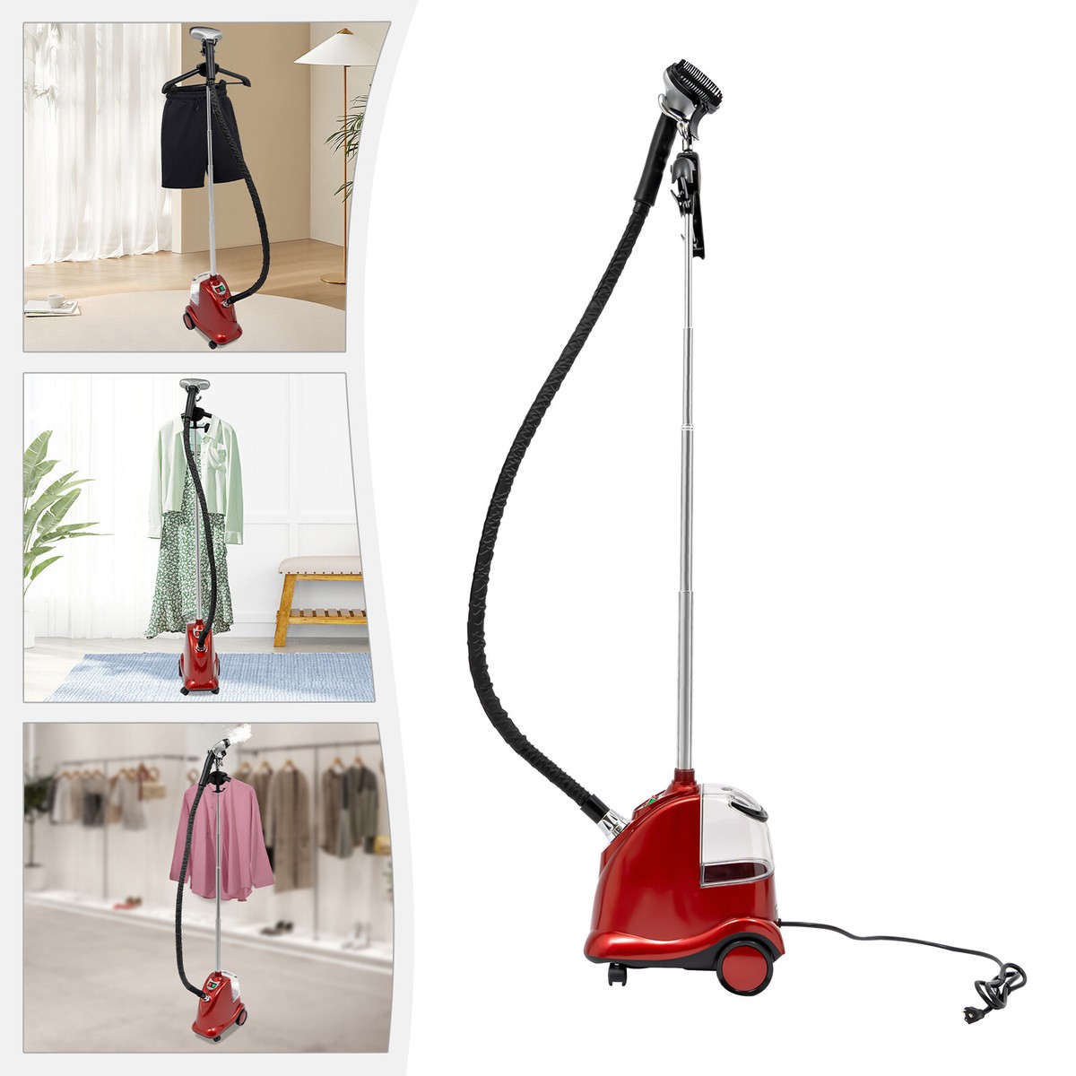 Standing Steamer Vertical Steam Iron With 3L Water Tank & Fabric