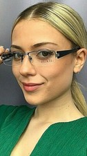 New Mikli by ALAIN MIKLI ML914 0022 56mm Men's Silver Black Eyeglasses Frame .