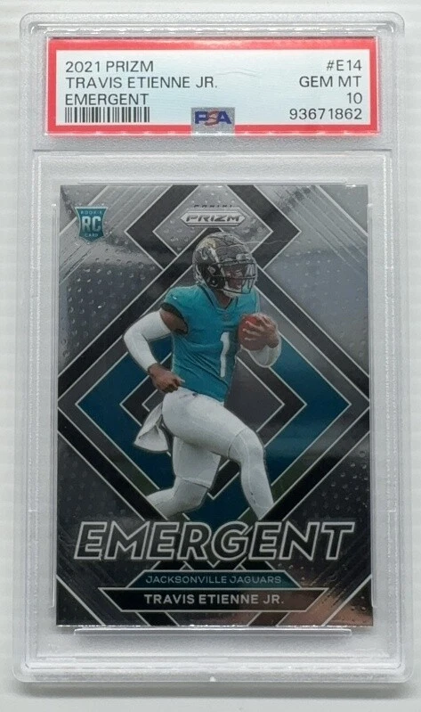 Travis Etienne Panini Prizm Emergent #E14 Base