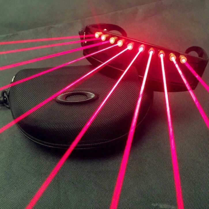 Red Laser Lighting Glasses Visible Beam Christmas Party Stage DJ Dancer Show - Image 2 of 4