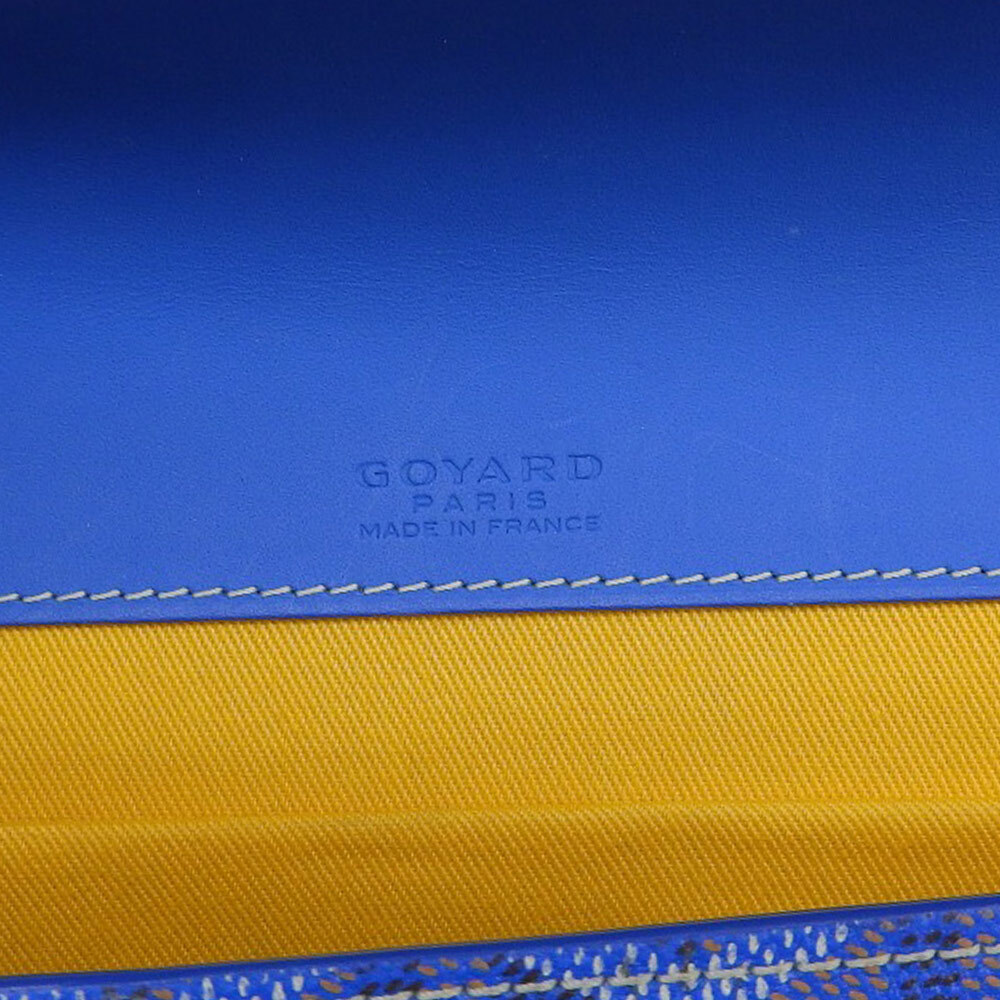GOYARD Monte Carlo PM Shoulder Bag Coated canvas x leather blue image 8