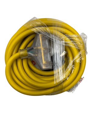 VEVOR 25ft Fan-Style Generator Extension Cord 30 Amp 125V FDJYZX25FT30AG3J5V1