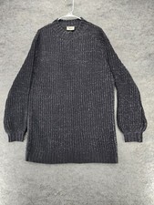 Show Me Your Mumu Sweater Dress Womens Small Long Sleeve Black Shimmery