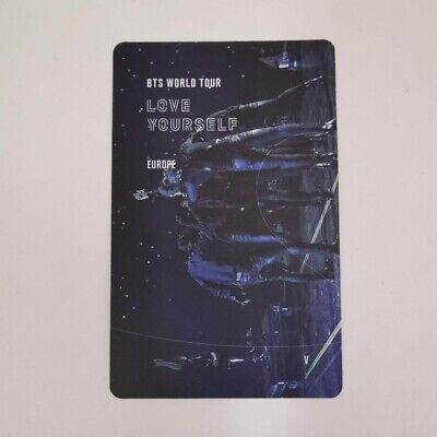 BTS V Taehyung Love Yourself World Tour Europe Blu-ray Official Photo Card  PC