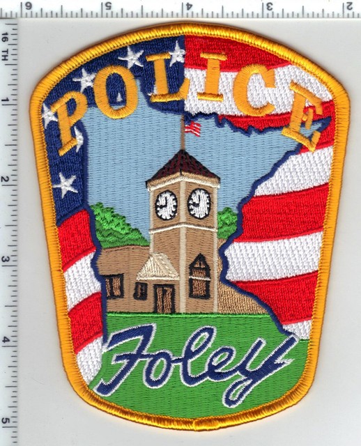 Foley Police (Minnesota) Shoulder Patch new from the 1980's eBay