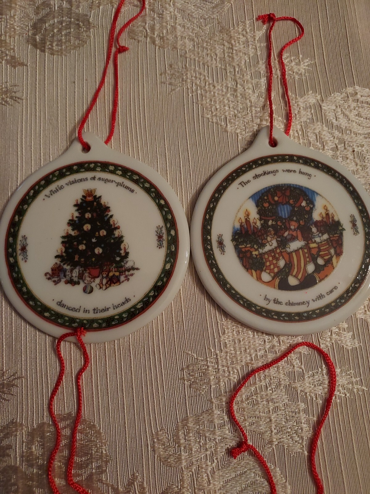 Set of Eight "A Christmas Story" by Susan Winget Vintage Christmas