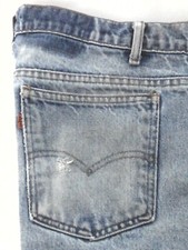 LEVI'S 517 Bootcut ORANGE TAB 755 Button USA VTG Stained Jeans Men's W37 L33.5
