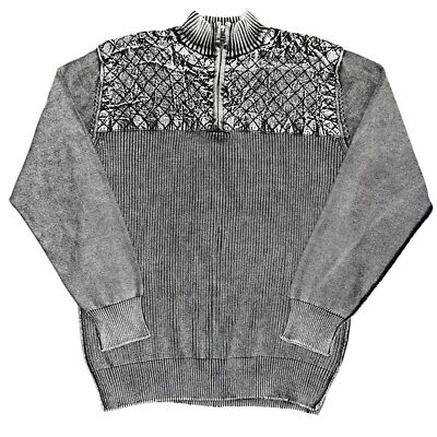 NWT! BKE Buckle Plated Quarter Zip Pullover Men s XL Sweater