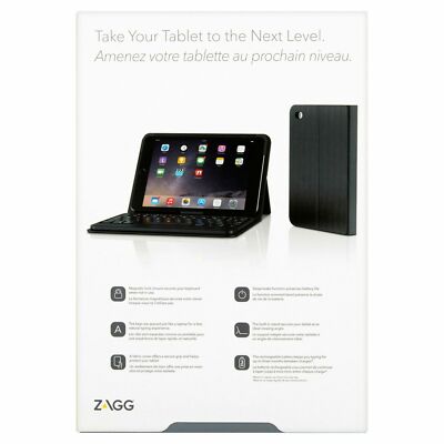 Genuine ZAGG Messenger Folio Bluetooth Keyboard Case Cover