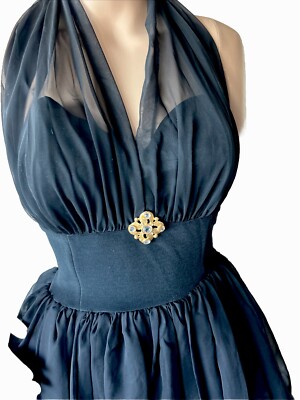 alex evenings halter dress Alex Evenings Petite Halter-Neck Ruffle Long Dress