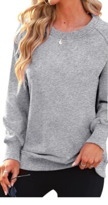 Ebifin Women's Crewneck Sweatshirts Casual Long Sleeve Pullover Tops