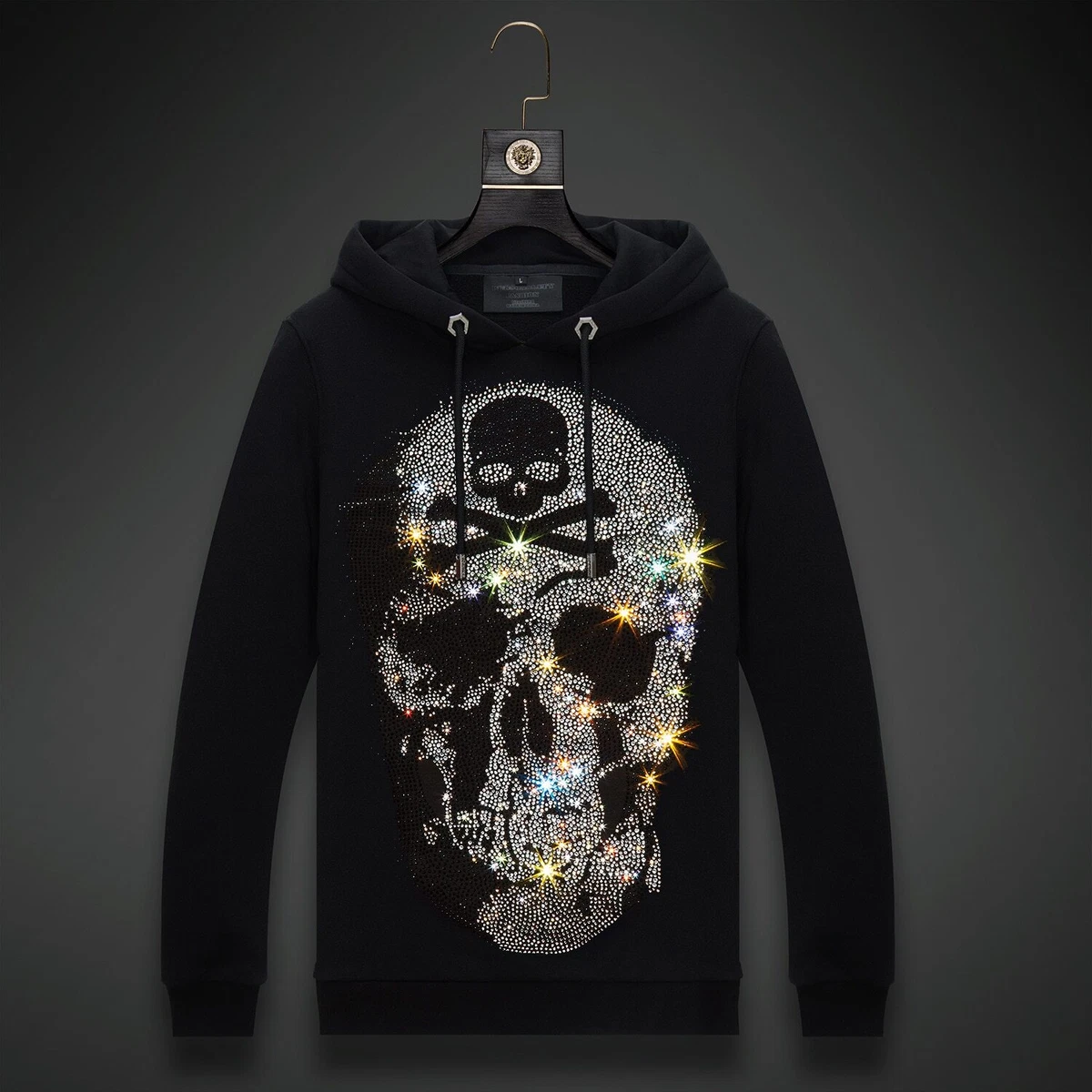 Philipp Plein - Skull Pullover - Women - Cashmere/Wool/Acrylonitrile Butadiene Styrene (abs) - L - Black