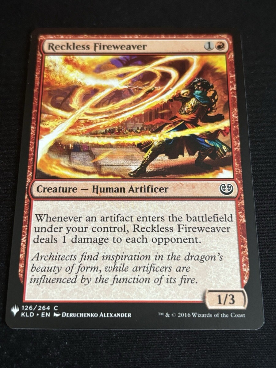 1x MTG Reckless Fireweaver - The List Reprints (LIST) #126 | eBay