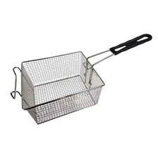 2x Detachable Handle Commercial Deep Fryer Frying Basket Nickel Fits Universal