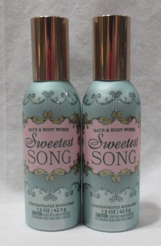 Bath & Body Works Concentrated Room Spray Lot Set of 2 SWEETEST SONG - Picture 1 of 3
