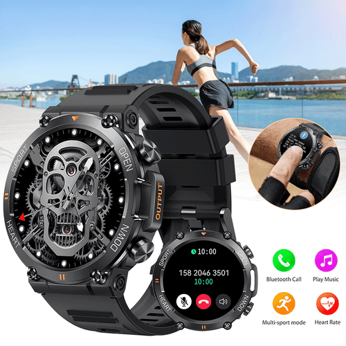 Smart Watch for Men Bluetooth Call ECG Heart Rate Sleep Monitor Fitness Tracker - Picture 2 of 9
