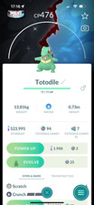 Shiny Totodile with Background Might & Mastery | Tr-de 20k Stardust
