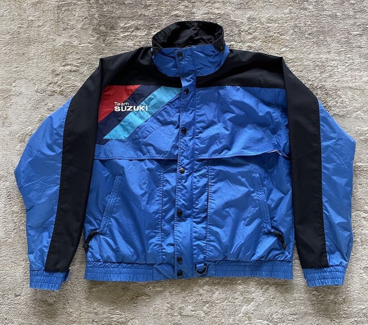 Vintage Team Suzuki Racing Mens MEDIUM Blue Nylon Jacket | eBay Vintage Team Suzuki Racing Mens MEDIUM Blue Nylon Jacket | eBay