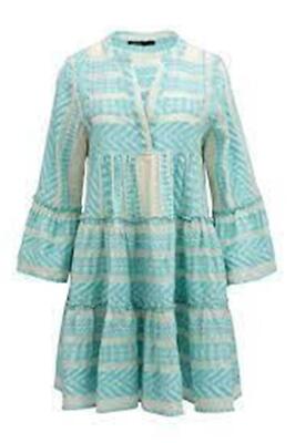 Devotion Twins Ella Embroidered Cotton Tunic Dress Neon Turquoise Blue White XS | eBay Devotion Twins Ella Embroidered Cotton Tunic Dress Neon Turquoise Blue White XS | eBay