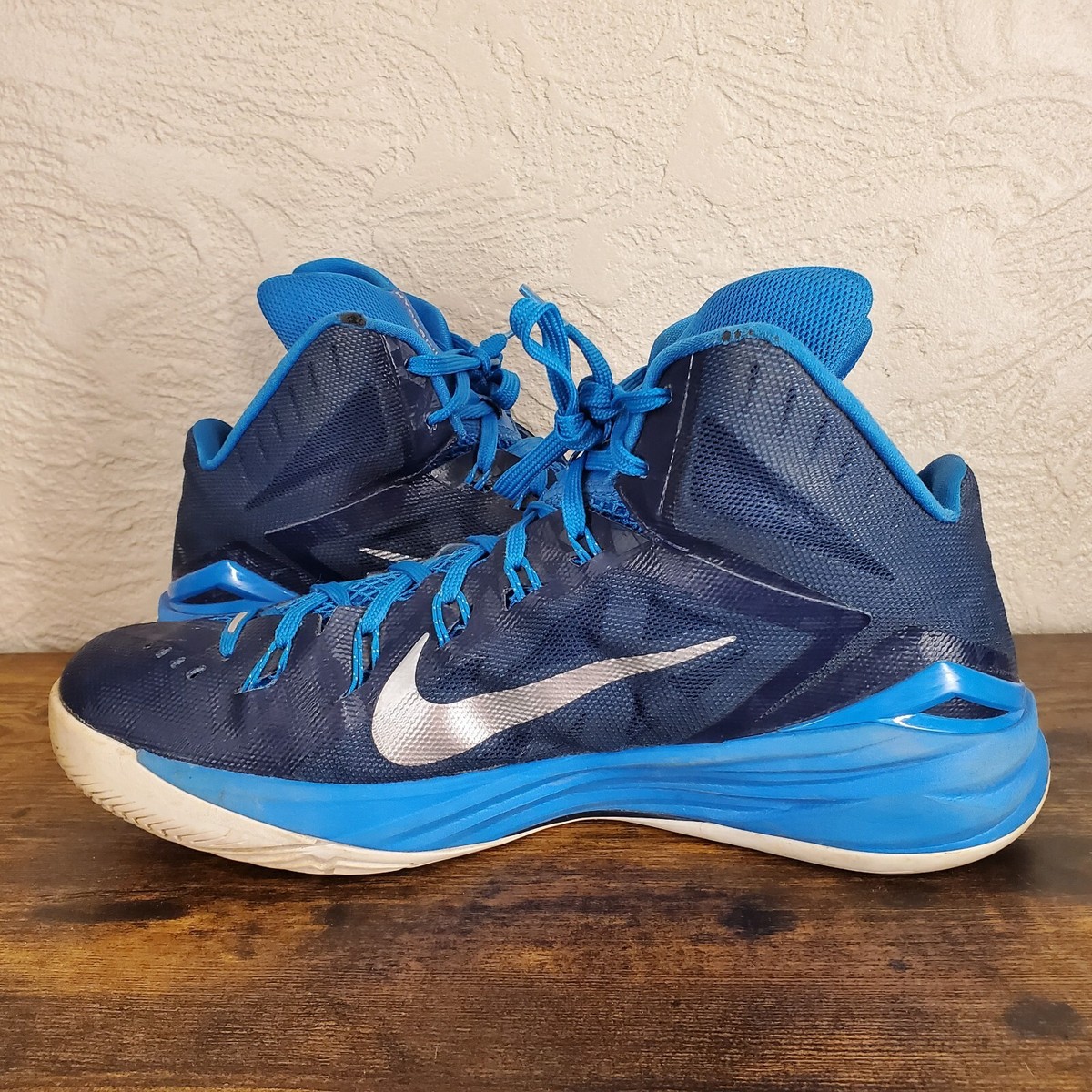 Nike Mens Hyperdunk 2014 TB Basketball Shoes Sz 13 Blue