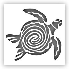 Sea Turtle Animal Stencil - Choose a Size - Laser-Cut Reusable Plastic