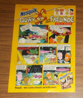 Rare Advertising NESQUIK Scary Encounter Comic 1992