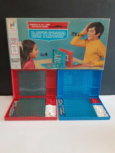 BEAUTIFUL VINTAGE 1967 BATTLESHIP MILTON BRADLEY GAME COMPLETE IN ORIGINAL BOX