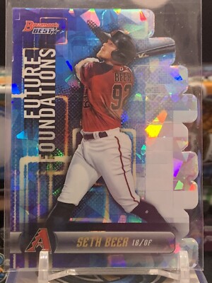 2019 Bowman's Best Future Foundations Die Cuts Atomic Refractor Seth Beer RC 5D