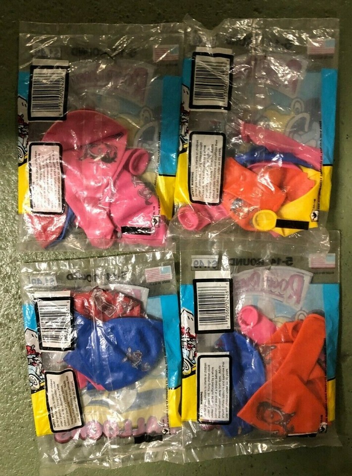 LOT OF 4 Who Framed Roger Rabbit Balloons Original Packaging 5-14 ...