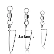 20Pc Ball Bearing Swivel with Coast lock Snap Trolling Heavy Duty Connector 0-5#