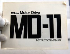 Nikon MD-11 Motor Drive Instruction Manual Guide Genuine 18 pages 1978