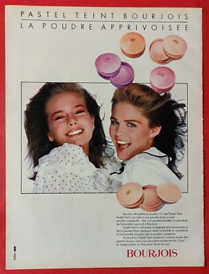 Pressewerbung: Schönheitsprodukt Pulver BOURJOIS September 1982