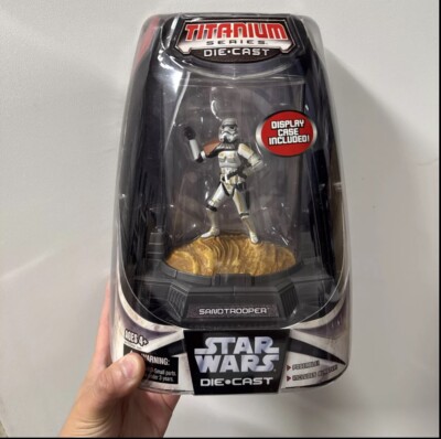 2006 Hasbro Star Wars Limited Edition Titanium Die Cast Sandtrooper Figure InBox