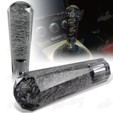 UNIVERSAL BLACK VIP 150MM TRANSPARENT MANUAL DIAMOND CRYSTAL BUBBLE SHIFT KNOB