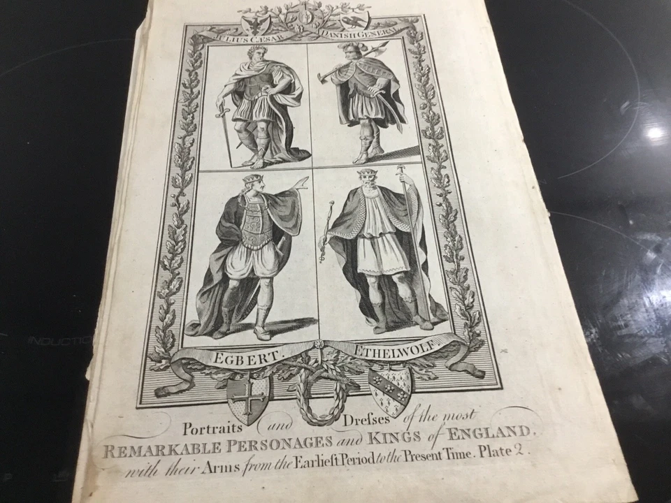 Six Antique Engraved Plates C 1783 From New History Of England By Edward Barnard - Image 4 of 4