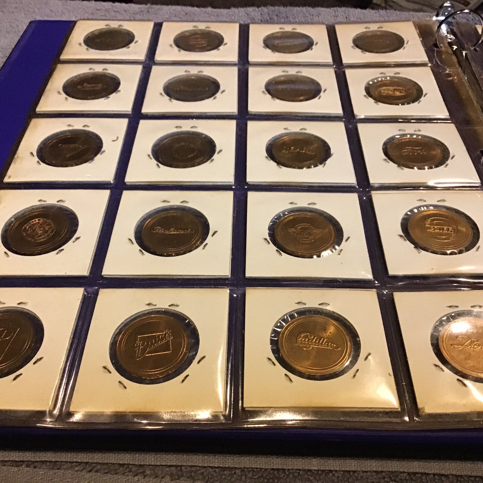 Vintage The Franklin Mint Antique Car Collection-25 coins/tokens 1968