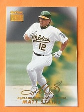 1999 SkyBox Premium   Matt Stairs #187 Oakland Athletics Baseball Card